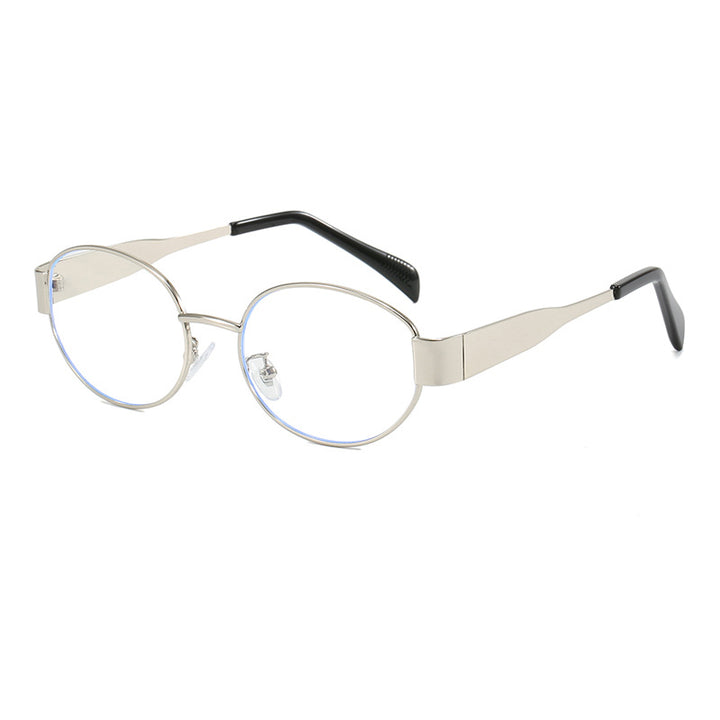 Ovalförmige Sonnenbrille mit Elegantem Metallrahmen Karnz