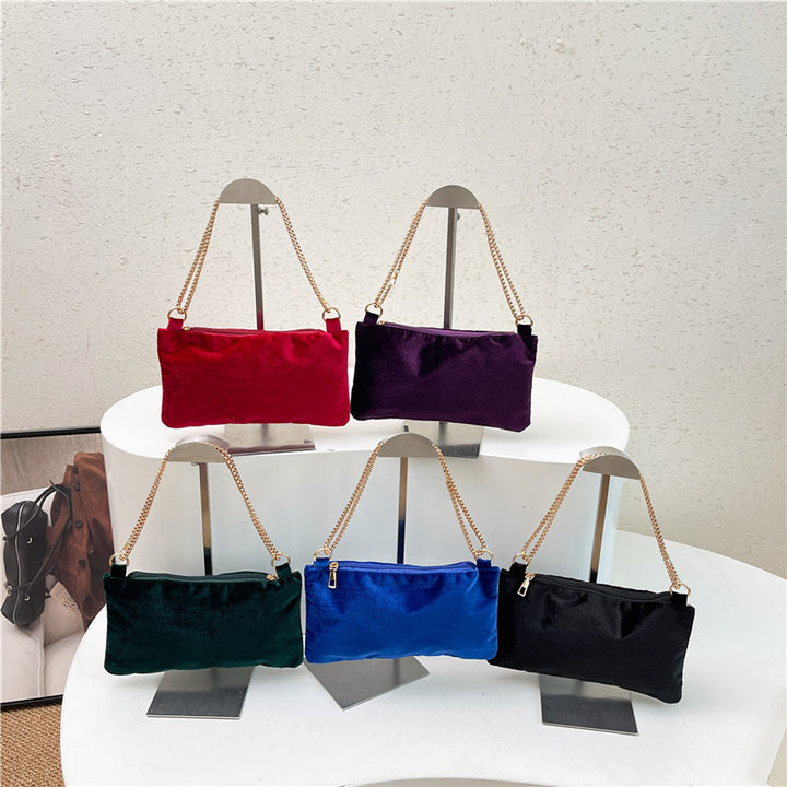 WoElegant Samt Clutch Tasche Karnz