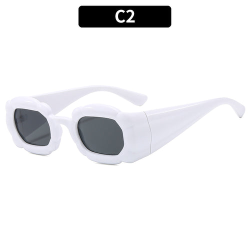 Dekorative Blumenrahmen Sonnenbrille