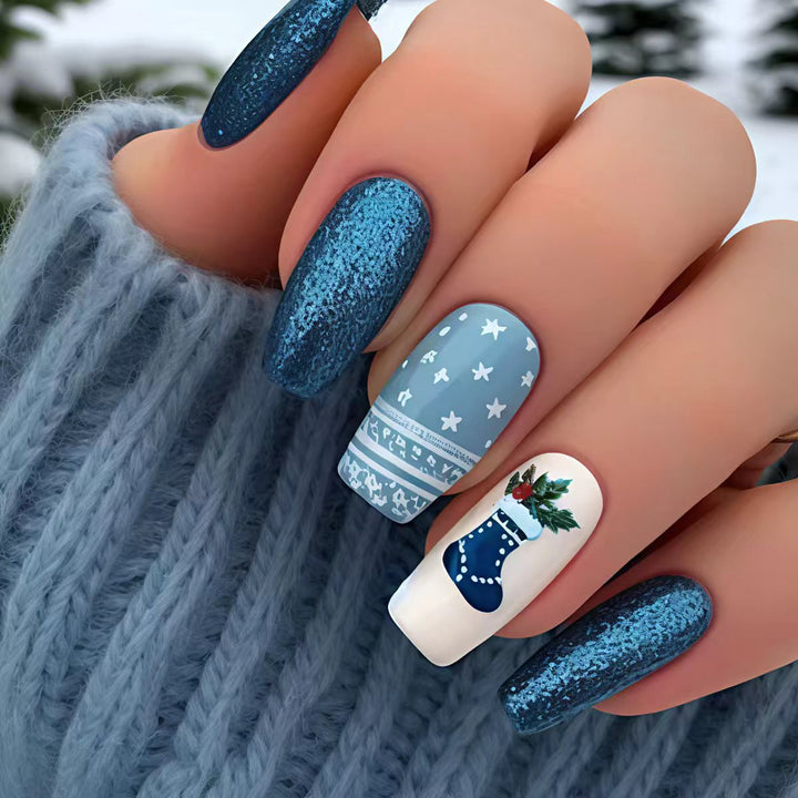 Kreative Winterliche Kunstnägel Karnz