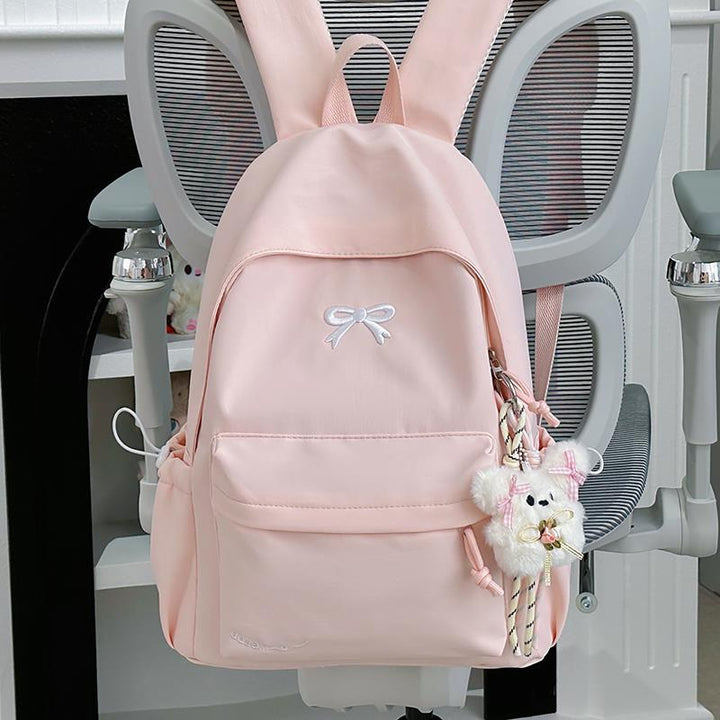 Lässiger Rucksack mit Schleifenverzierung