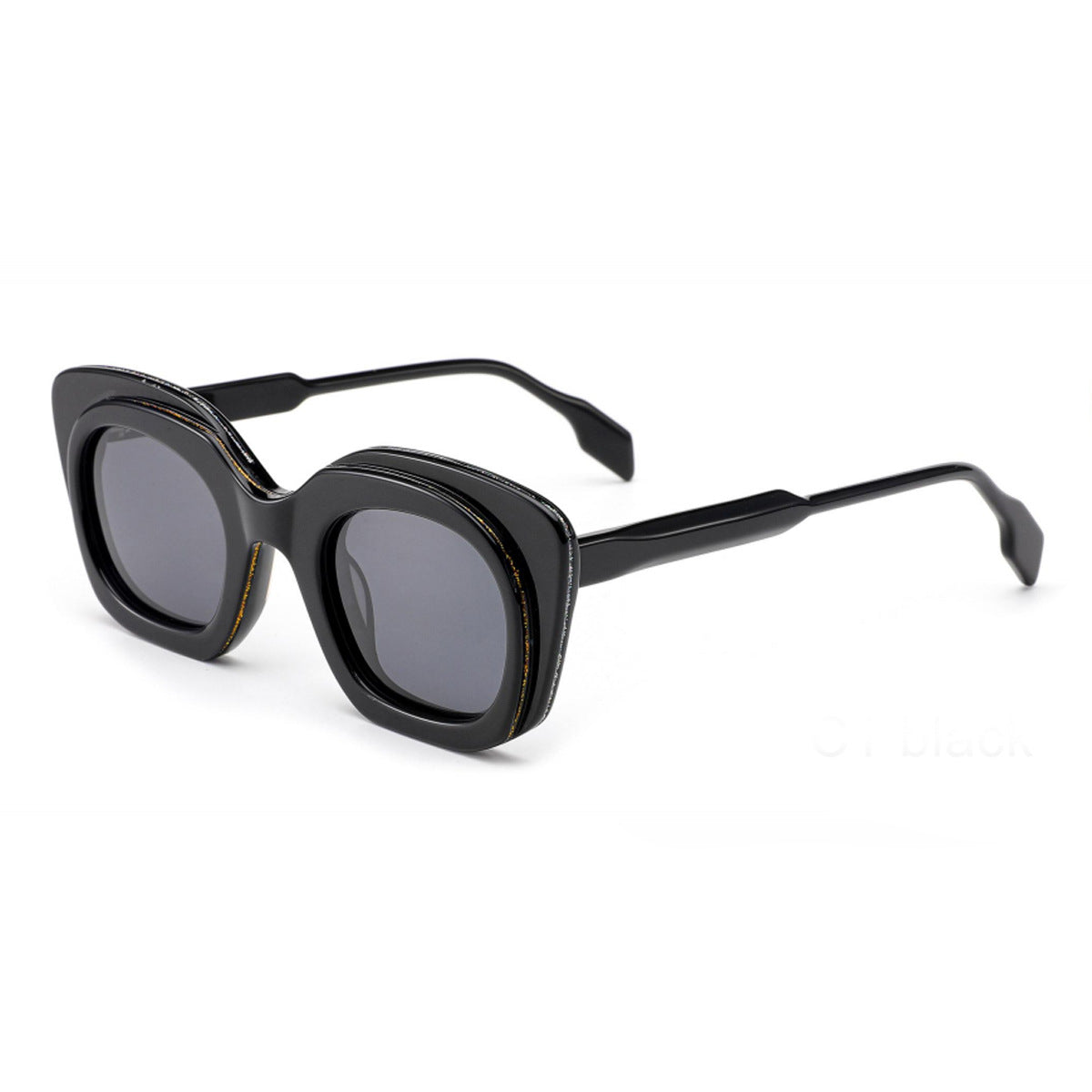 Damen Sonnenbrille mit breitem, modernem Rahmen Karnz