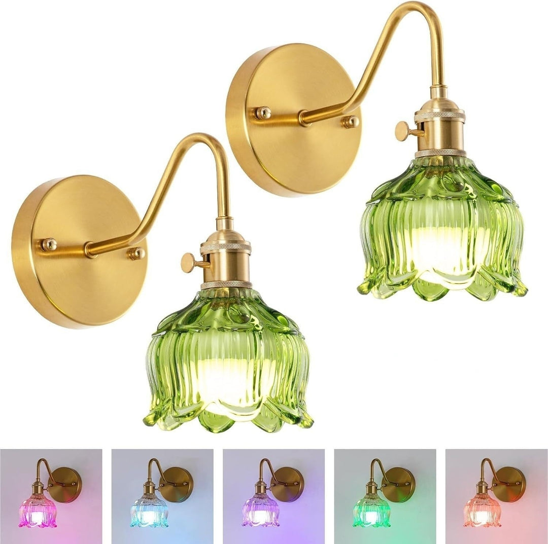 Vintage Glas Wand sconces