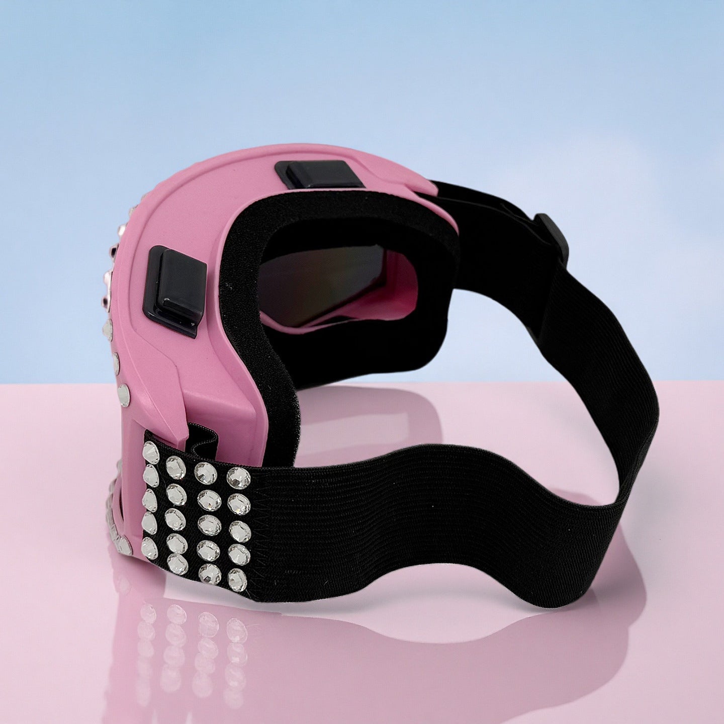 Damen modische Skibrille mit glitzernden Dekorationen Karnz