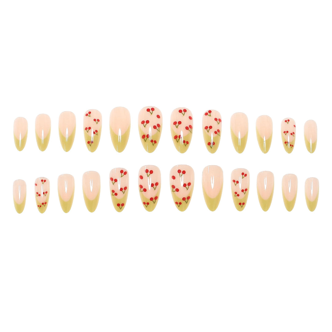 Kirschblüten-Themen Press-On Nagelset