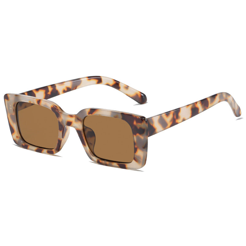 Damen modische quadratische Sonnenbrille mit UV-Schutz Karnz