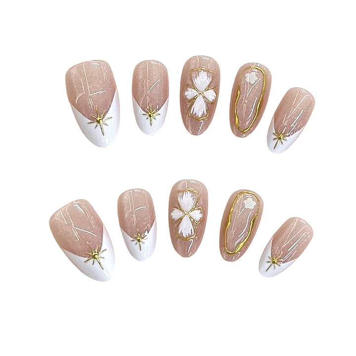 Elegante florale Nagel Kunst Tipps Karnz