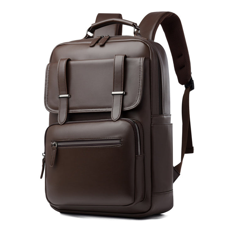 Leder Laptop Rucksack Karnz