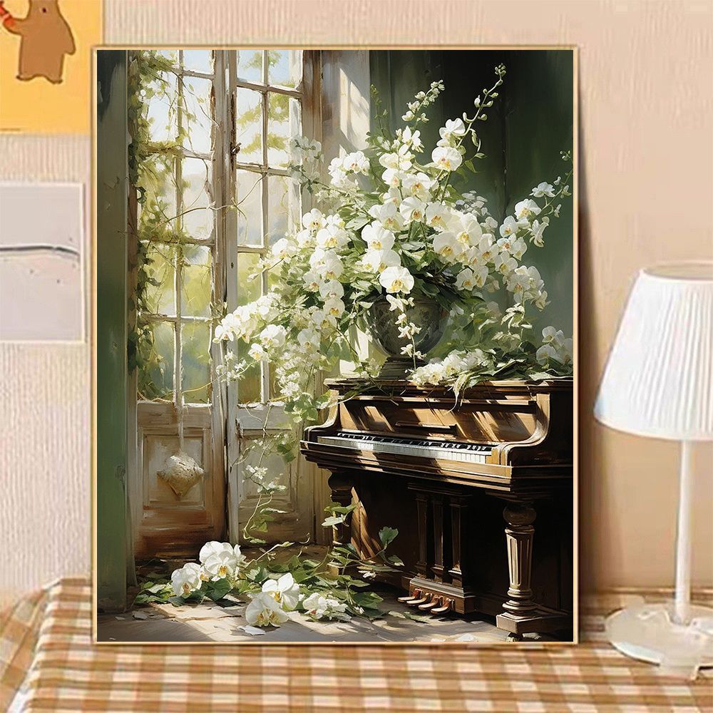 Artistische Florale Stillleben Leinwandkunst Karnz