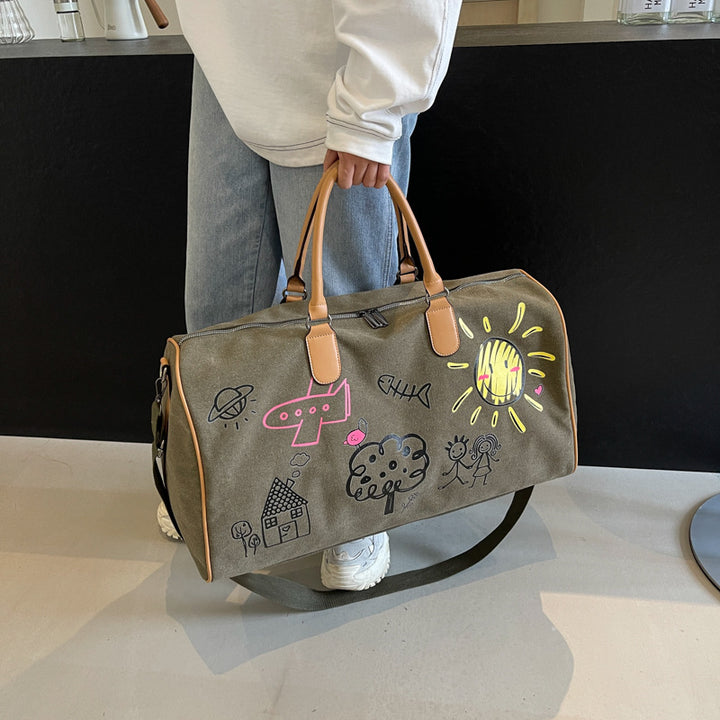 Kreative bedruckte Wochenend-Duffle-Tasche