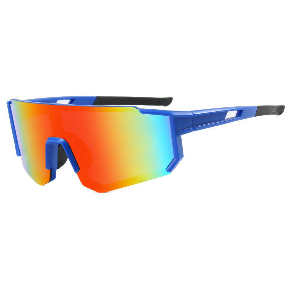Damen sportliche Sonnenbrille im futuristischen Design mit breitem Sichtfeld Karnz