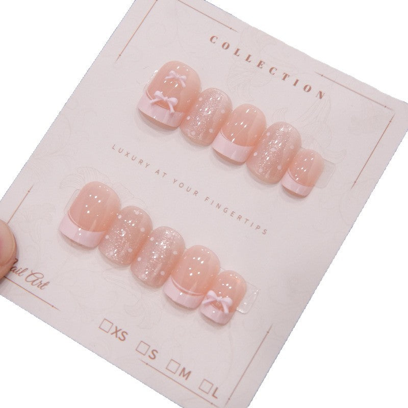Luxus Press-On Nagelkunst mit elegantem Design