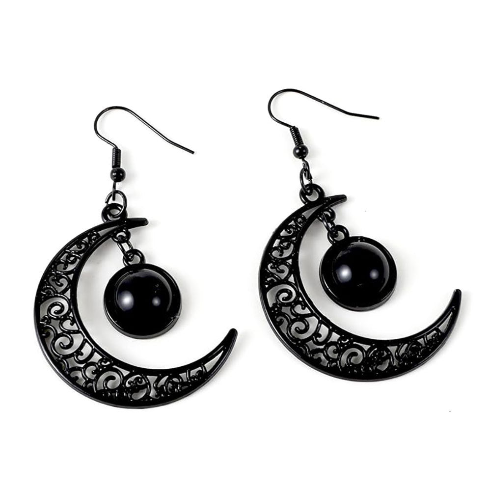 Aufwendige Mond- und Orb-Ohrhänger Karnz