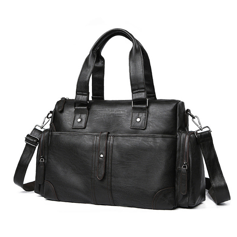 Premium Leder Reis Duffel Tasche Karnz