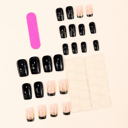 Elegante Glitzer Ombre Nagelkunst Extensions Karnz