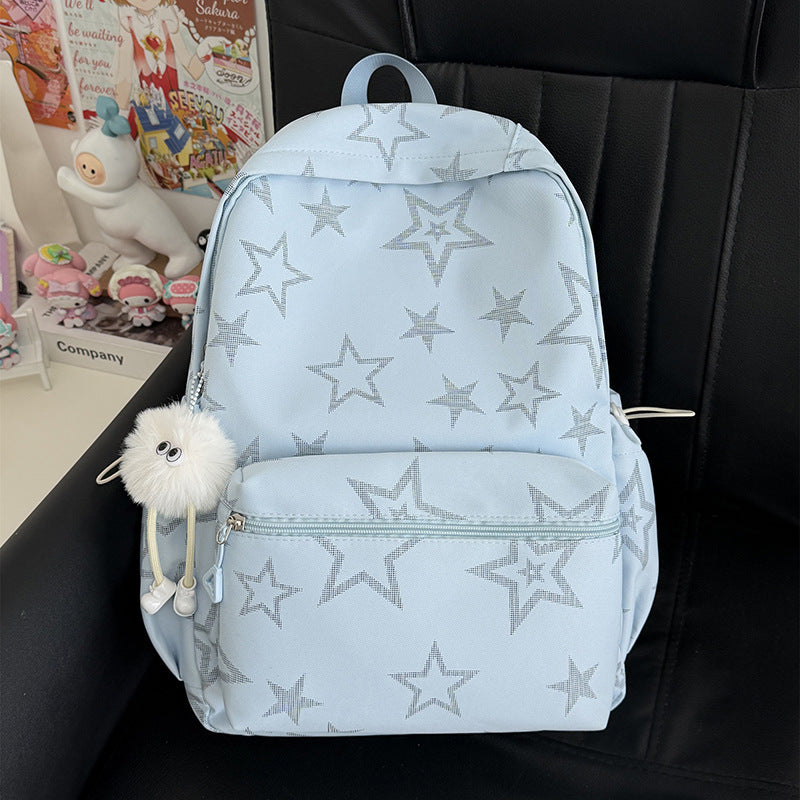 Stern-Bestickter Lässiger Rucksack Karnz