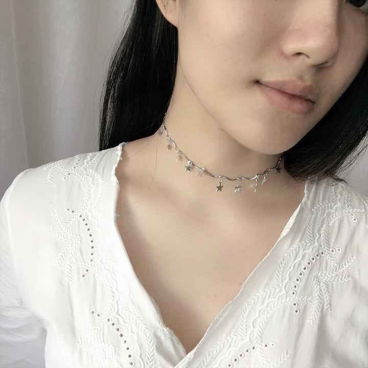Stern Charm Linked Chain Necklace Karnz