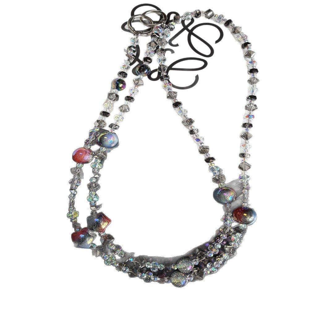 Sparkling Beaded Brillen Kette Karnz