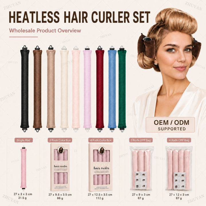 Hitzefreie Lockenstab-Set