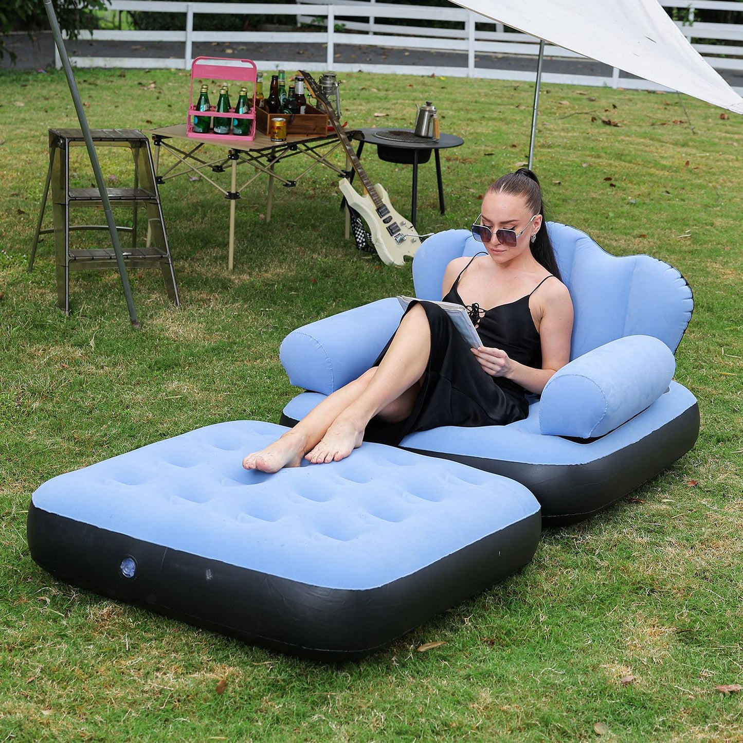Damen Aufblasbares Komfort-Sofa mit ergonomischer Rückenlehne Karnz
