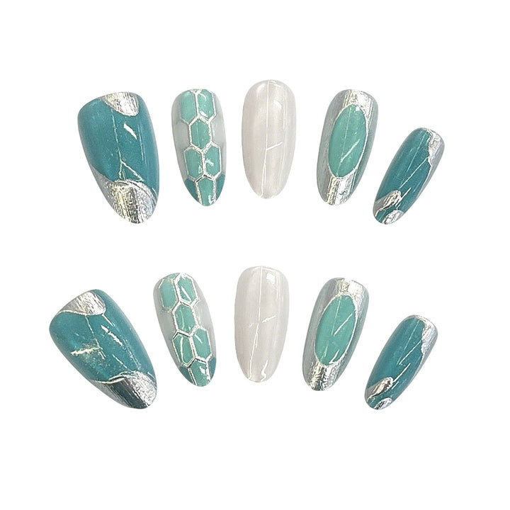 Dekoratives Gel Press-On Nail Set Karnz
