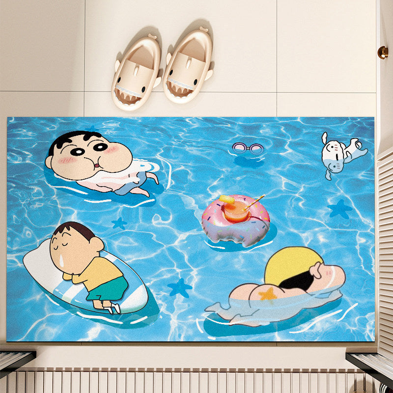 Cartoon Unterwasser-Themen Badmatte