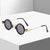 Damen Retro-Futuristische Sonnenbrille Karnz