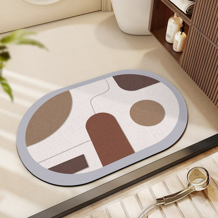 Modern Abstract Badmat Karnz