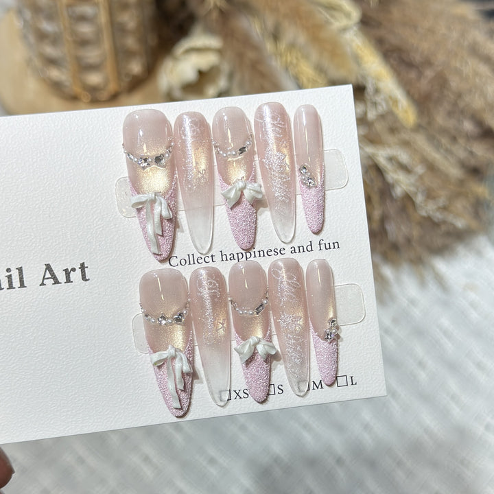 Elegante Stiletto-Nagelkunstverlängerungen Karnz
