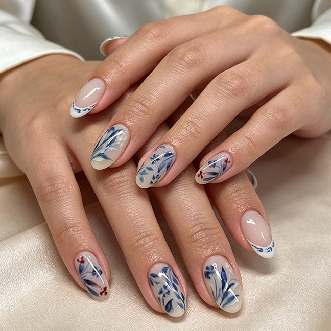 Künstlerische florale Acryl-Nagelkunst-Verstärkungen Karnz