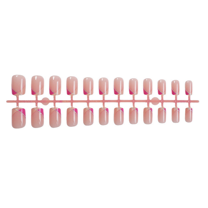 Kunstnagelset mit elegantem Farbverlauf und Glitzerdetails Karnz