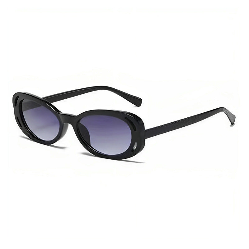 Damen Cat-Eye Sonnenbrille mit elegantem, transparentem Rahmen und UV-Schutz Karnz