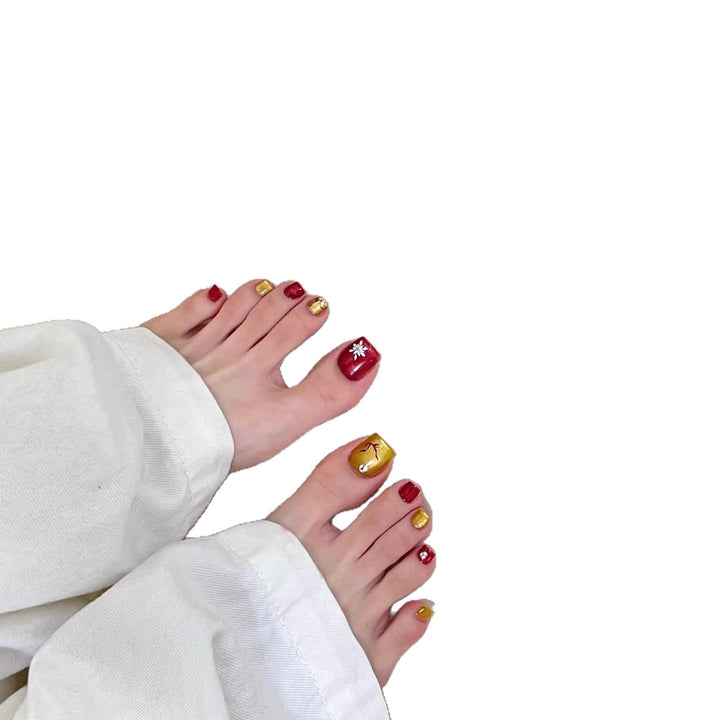 Festliches Themen-Press-On-Nagelkunst