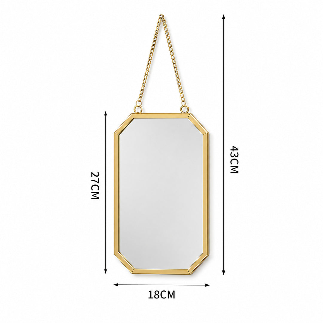 Eleganter achteckiger Wandspiegel