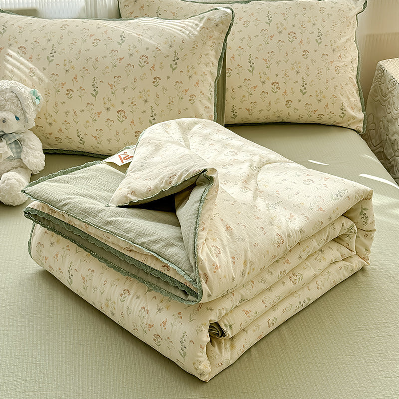 Blumenmuster Quilt Decke