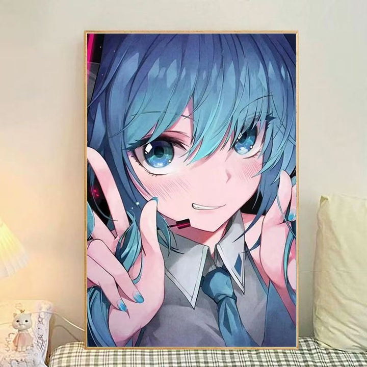 Anime-Themen Illustrierte Leinwand Kunstdruck Karnz