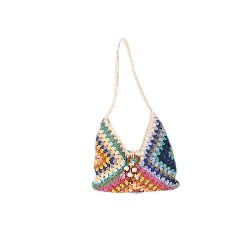 Damen Handtasche mit kunstvollem Flechtmuster Karnz