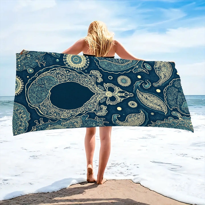 Luxuriöses Übergroßes Strandtuch Karnz