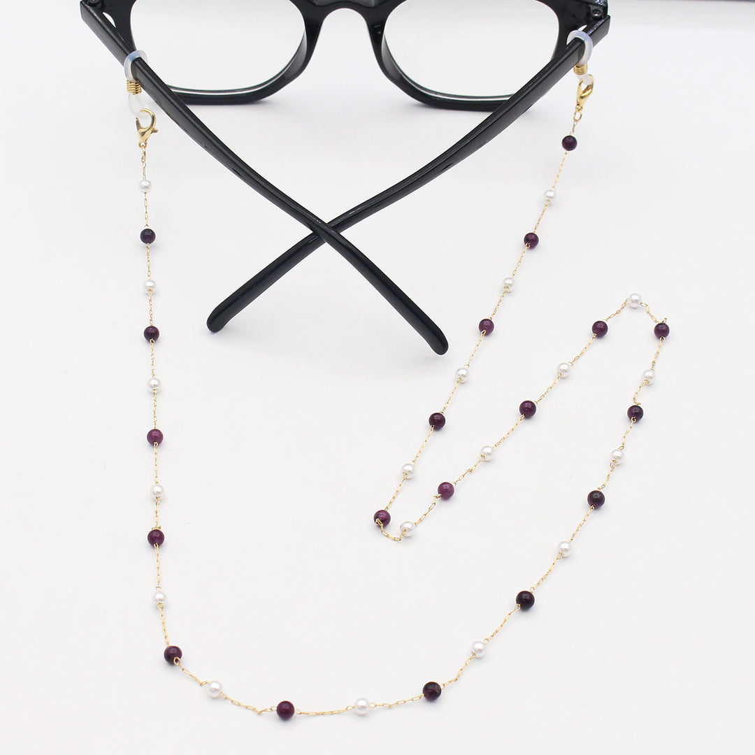 Elegante Mehrfarbige Brillenkette Karnz