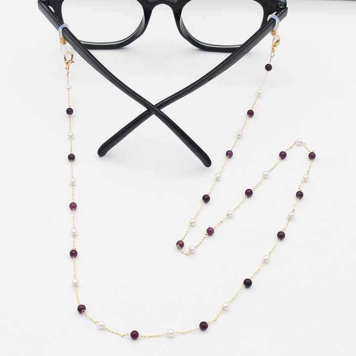 Elegante Mehrfarbige Brillenkette Karnz
