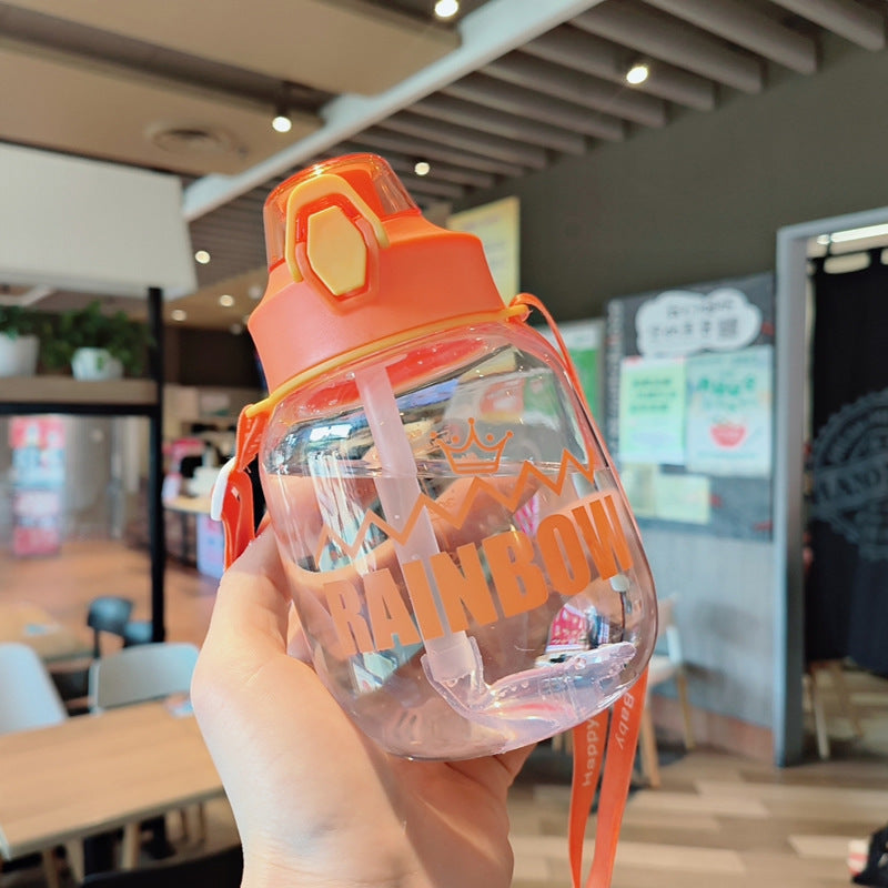 Damen Wasserflasche mit integriertem Straw Karnz
