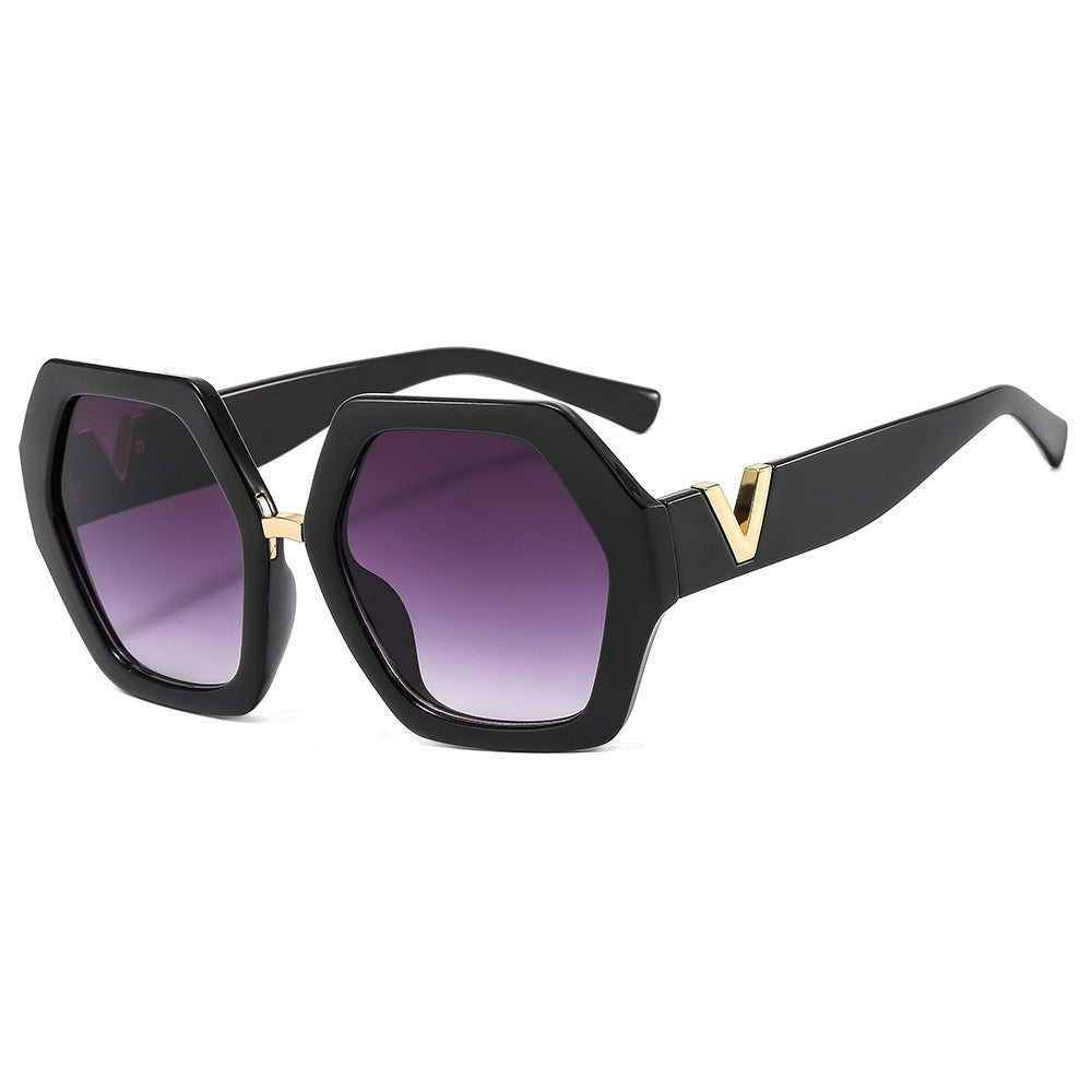 Damen elegante Sonnenbrille mit funkelndem Rahmen Karnz