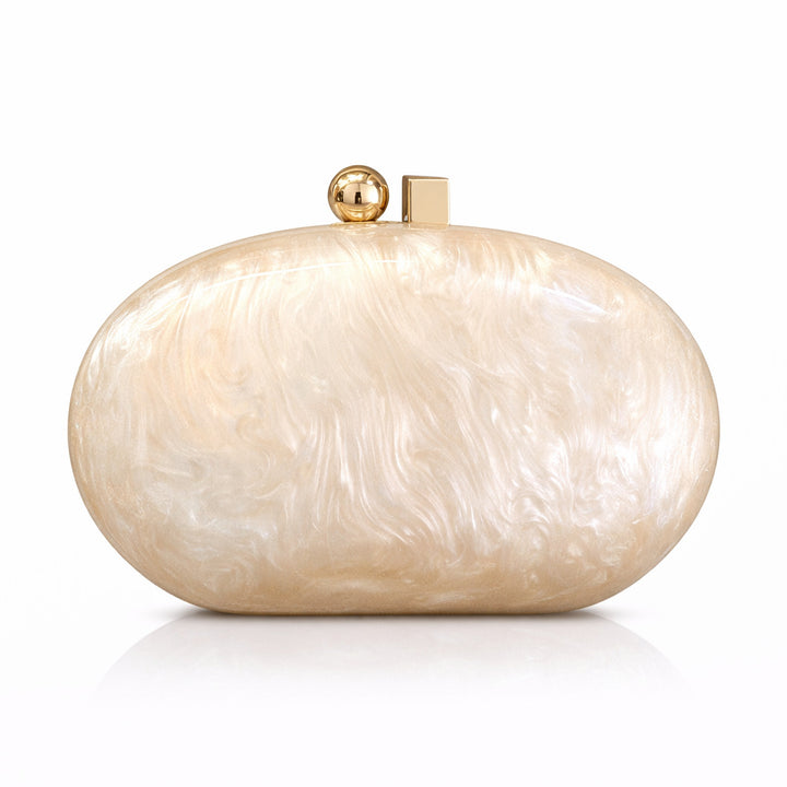 Elegante Perlenakzent Clutch Tasche