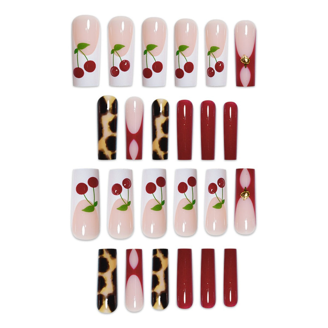 Künstlerische Lange Nail Art Extensions Karnz