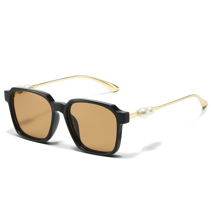 Chice quadratische Sonnenbrille mit Perlenakzenten Karnz