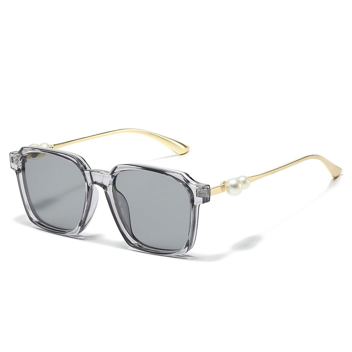 Chice quadratische Sonnenbrille mit Perlenakzenten Karnz