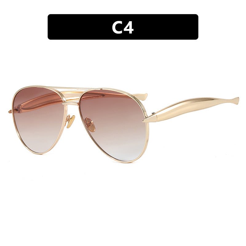 Damen Piloten-Sonnenbrille mit eleganten Akzenten und schützendem UV-Filter Karnz