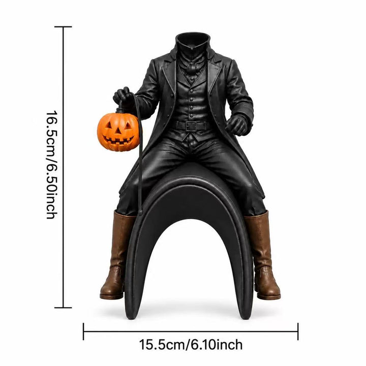 Dekorative Halloween-Figur mit Kürbis Karnz