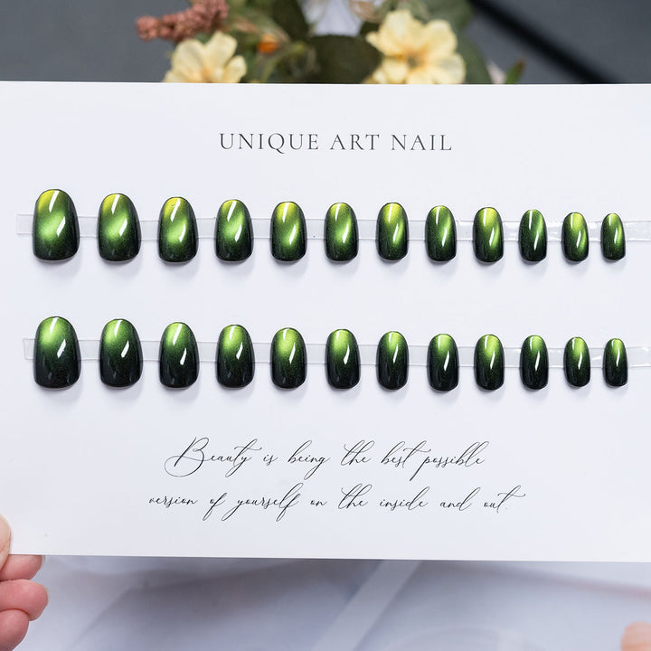 Glänzendes, langanhaltendes Press-On-Nagelset