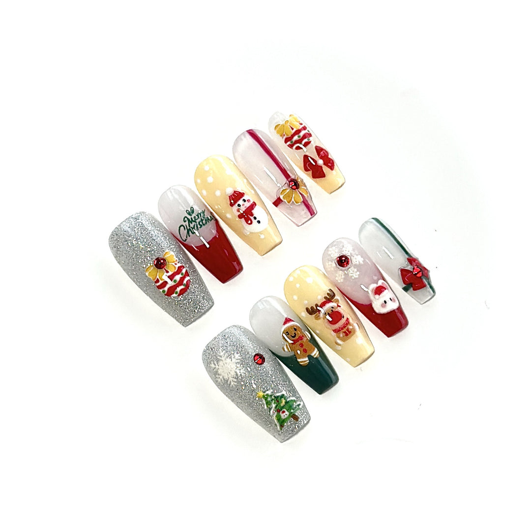 Urlaubs-Themen Press-On Nagelkunst Set
